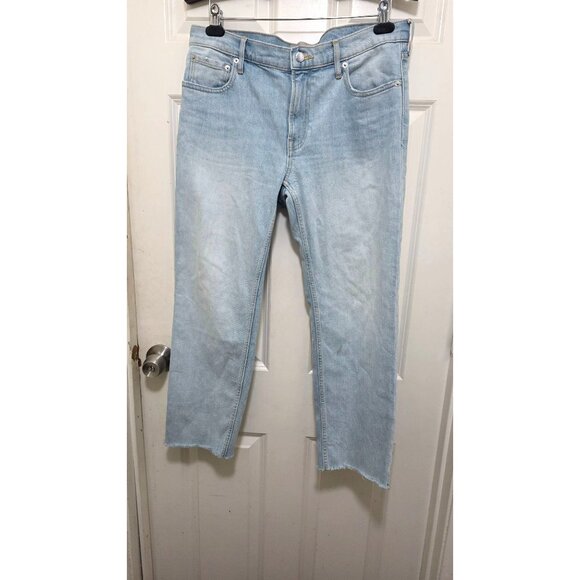 Everlane Women's Cropped Shortie Organic Cotton Light Wash Jeans Size 30 - Picture 2 of 8